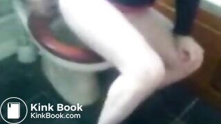 Hot girl pooping on toilet 27