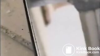 Public Toilet Voyeur Via Hole