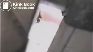 Public Toilet Voyeur Via Hole