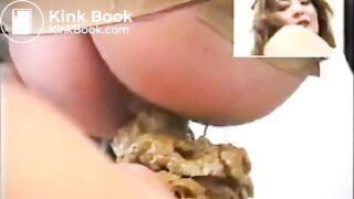 Hot japanese pooping on slave - video 1