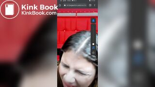 Cam slut eating her shit