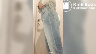 female with a gorgeous ass poos and pees