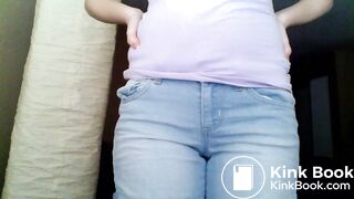 Younger girl poops her jeans