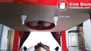 the girl plugged the guy's mouth with shit