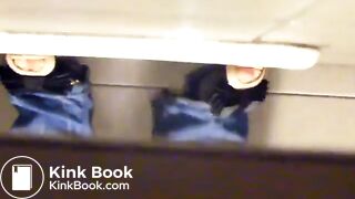 Asian girl poops in squat toilet 64