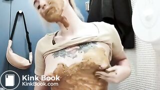 Public Toilet Scat Play - video 2