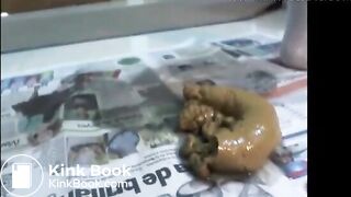 girl filmed pooping