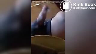 Mom's Friend On The Toilet