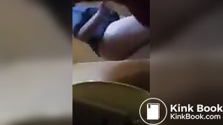 Mom's Friend On The Toilet