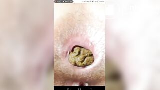 Gaping her dirty hole