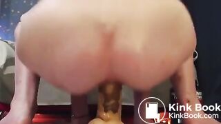 Shity dildo ride part 2