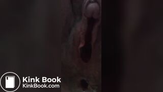 Huge clit double dildo scat