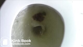 Sexy big ass girl shitting creamy piles