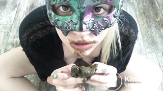 This Curvy Blond Shit Slut is just TOO HOT