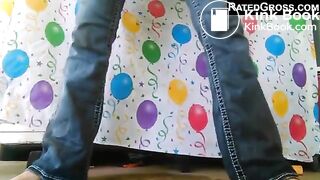 Tattooed blonde acat