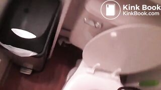 Girl pooping on toilet self shot 1