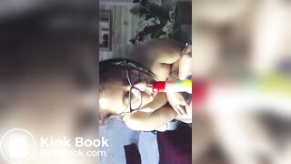 Mature Dildo Ass to Mouth Deepthroat. (No scat)