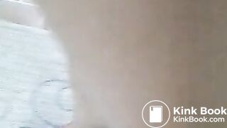 Girl shits in toilet