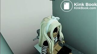 A very gassy Roblox girl farting and pooping
