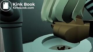 A very gassy Roblox girl farting and pooping