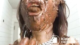 Japanese woman gets piss and scat on by other women