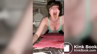 [M] TEEN EATS SHIT OFF FLOOR