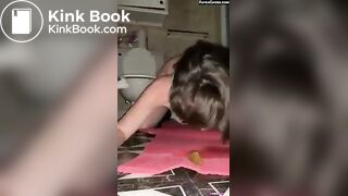 [M] TEEN EATS SHIT OFF FLOOR