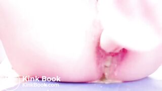 Chinese scat anal dildo masturbates
