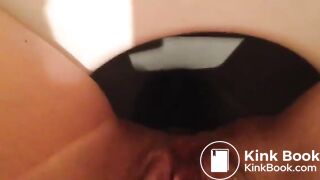 Girl pooping on toilet self shot 2