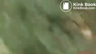 Redhair jp cheerleader take a poop at the forest