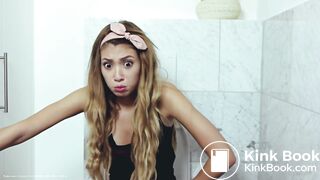 Two sexy teens toilet diarrhea farting scene