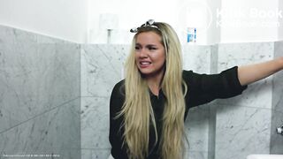 Two sexy teens toilet diarrhea farting scene