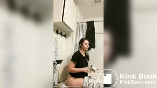 Sexy teen runny toilet pooping - video 10