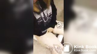 Girl pooping and masturbating at work