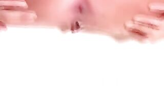 Pretty redhead teen pees and poops for camera