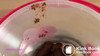 Curvy Girl Shits in Bucket