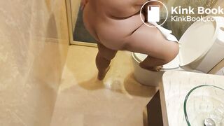 Asian BBW relieves herself