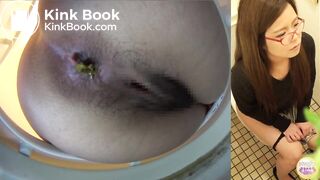 Japanese Girl great Pooping in toilet Restaurant