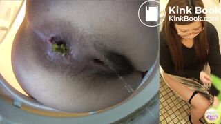 Japanese Girl great Pooping in toilet Restaurant