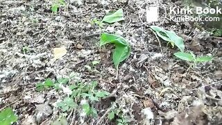 Mix of women pooping outdoors