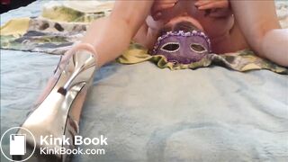 Russian Wife Shits Upside Down & Smears