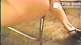 Vintage Reading a Magazine