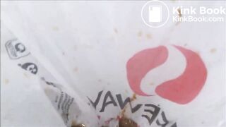 Desperate Poop In The Trash