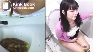 cute girl a lot of pooping