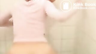 Pooping on toilet - video 9