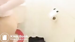 Pooping on toilet - video 9