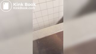 Woman shitting in public toilet - video 7