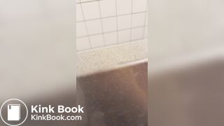 Woman shitting in public toilet - video 7