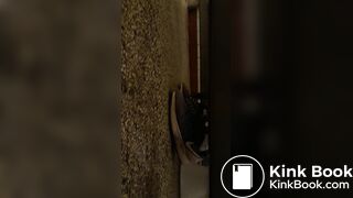 Girl pooping in public toilet - video 5