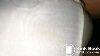 Two panty play together.That lovely yellow embroidery panty was play again.